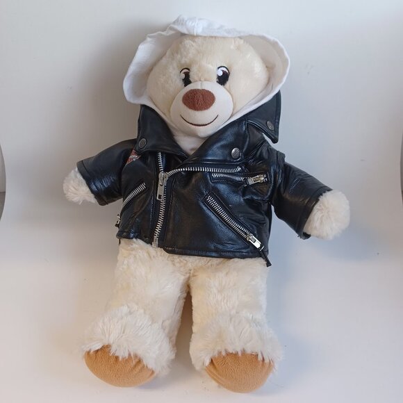 Build A Bear Workshop Harley Davidson Bear Plush Billys Place Biker - Picture 2 of 15